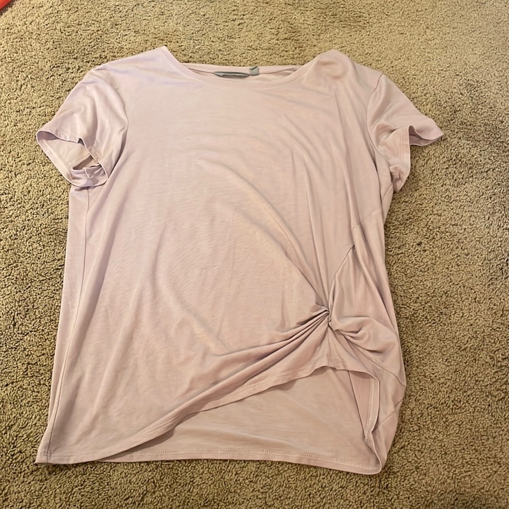 Athleta Purple T-Shirt With Twist